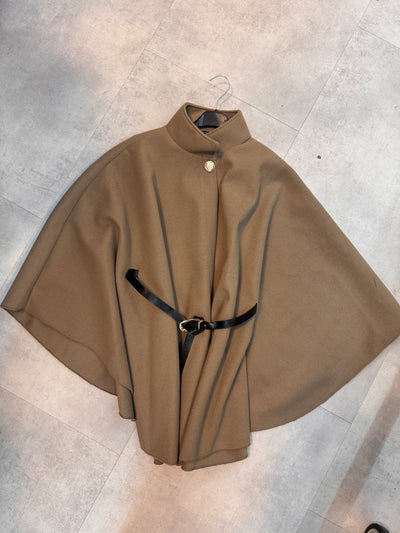 Poncho Midi mit Gürtel