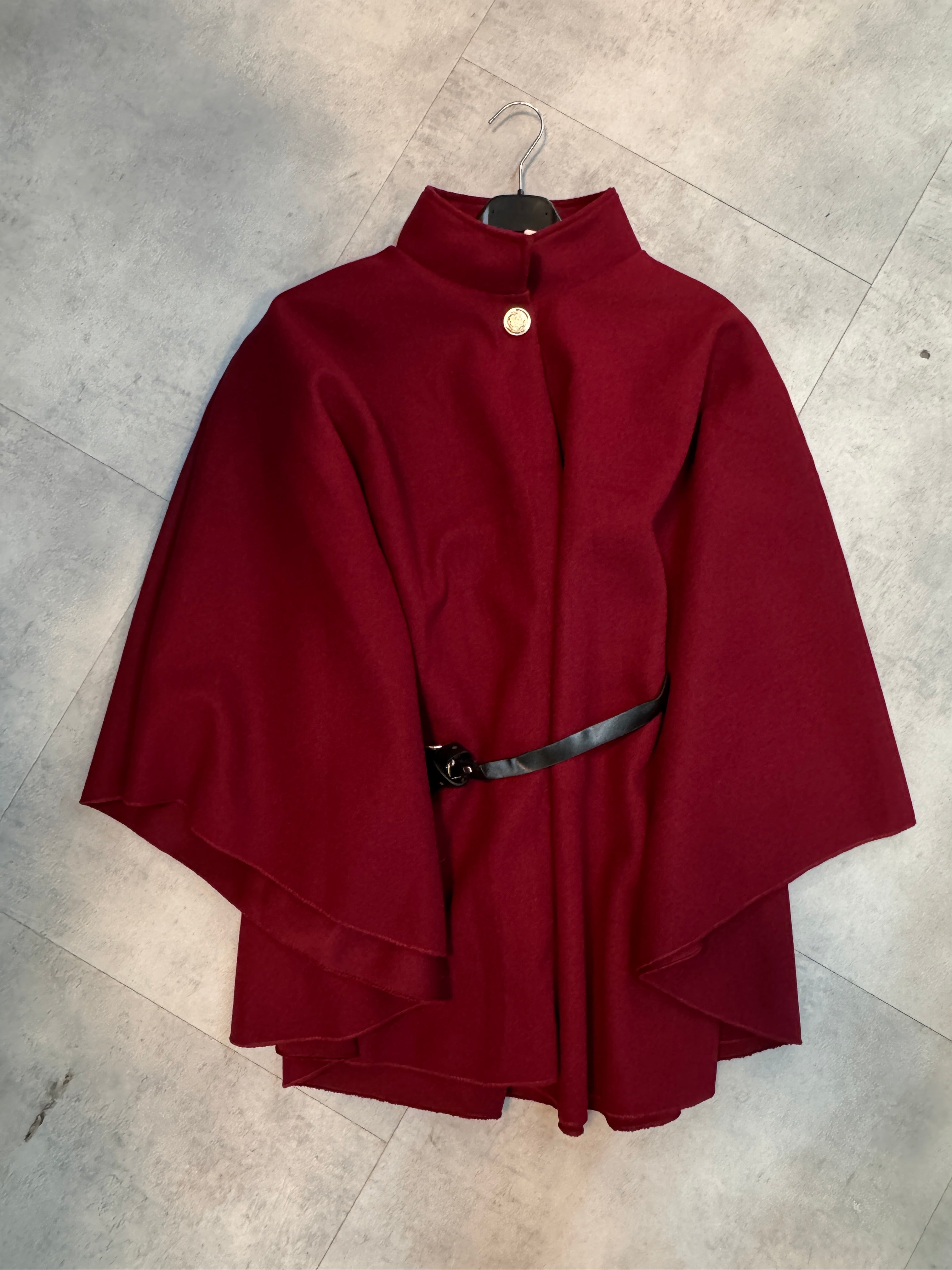 Poncho Midi mit Gürtel