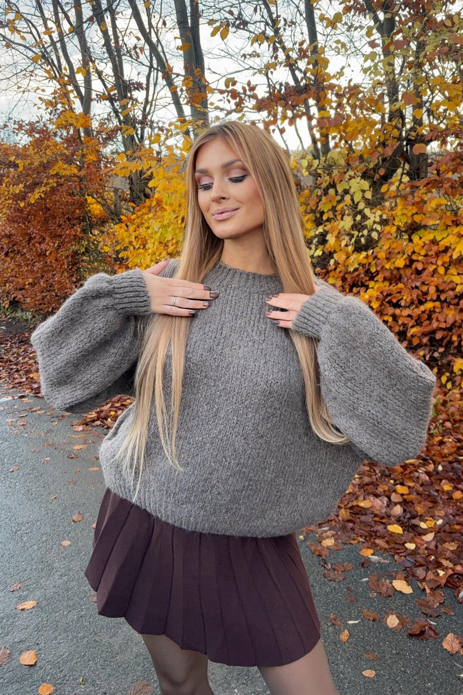 Pullover mit Ballonärmeln