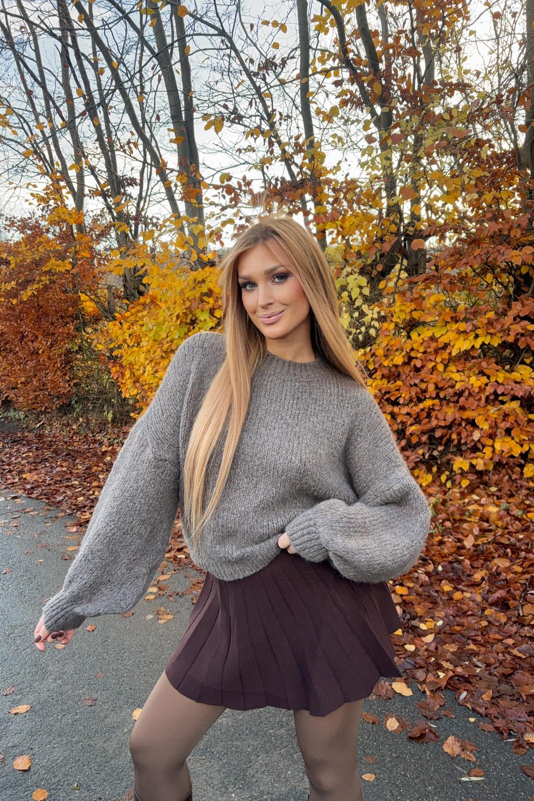 Pullover mit Ballonärmeln