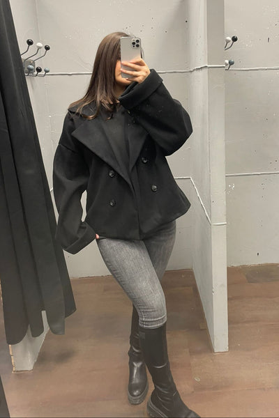 Oversized kurzer Mantel