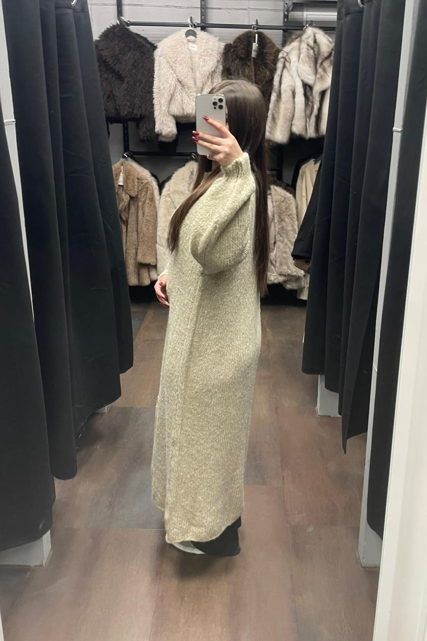 Maxi Chunky Knit Cardigan - Oversized Strickjacke