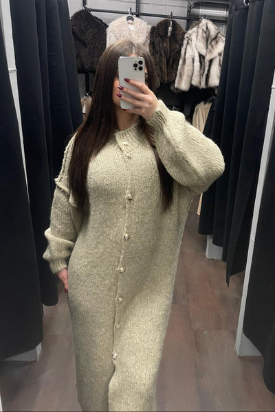 Maxi Chunky Knit Cardigan - Oversized Strickjacke