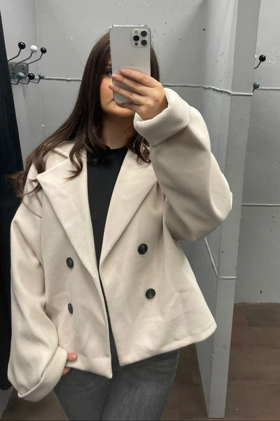 Oversized kurzer Mantel