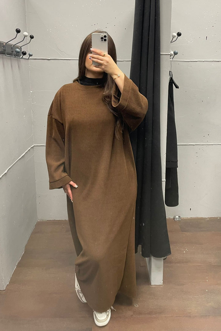 Cord Oversize Kleid