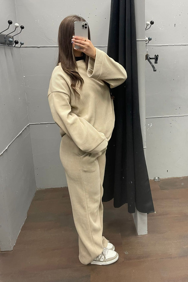 Cord Zweiteiler Set - Pullover &amp; Hose