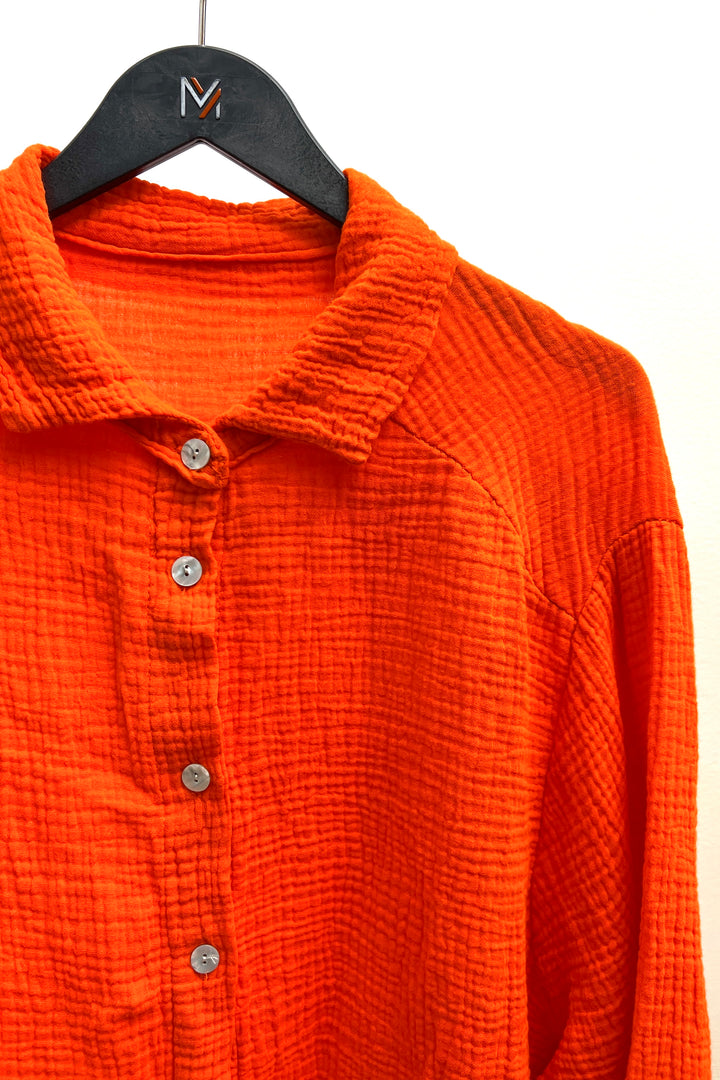 Kurze Musselin Bluse - mystylemode.de
