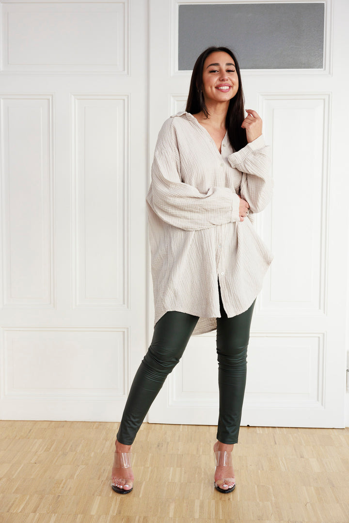 Lange Musselin Bluse - mystylemode.de