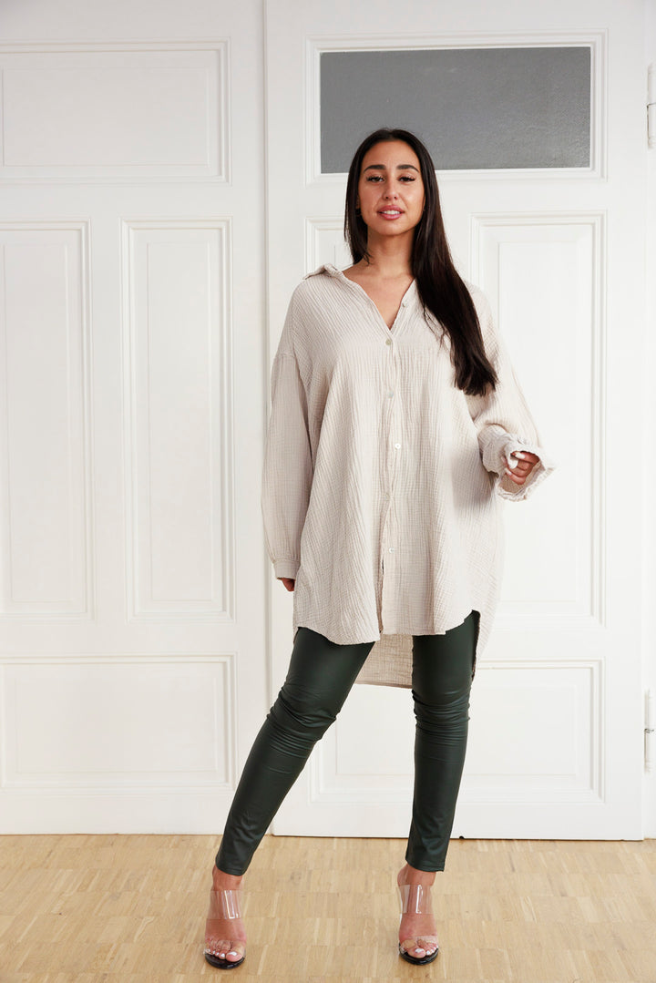 Lange Musselin Bluse - mystylemode.de