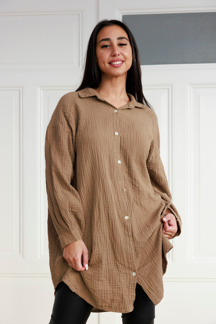 Lange Musselin Bluse - mystylemode.de