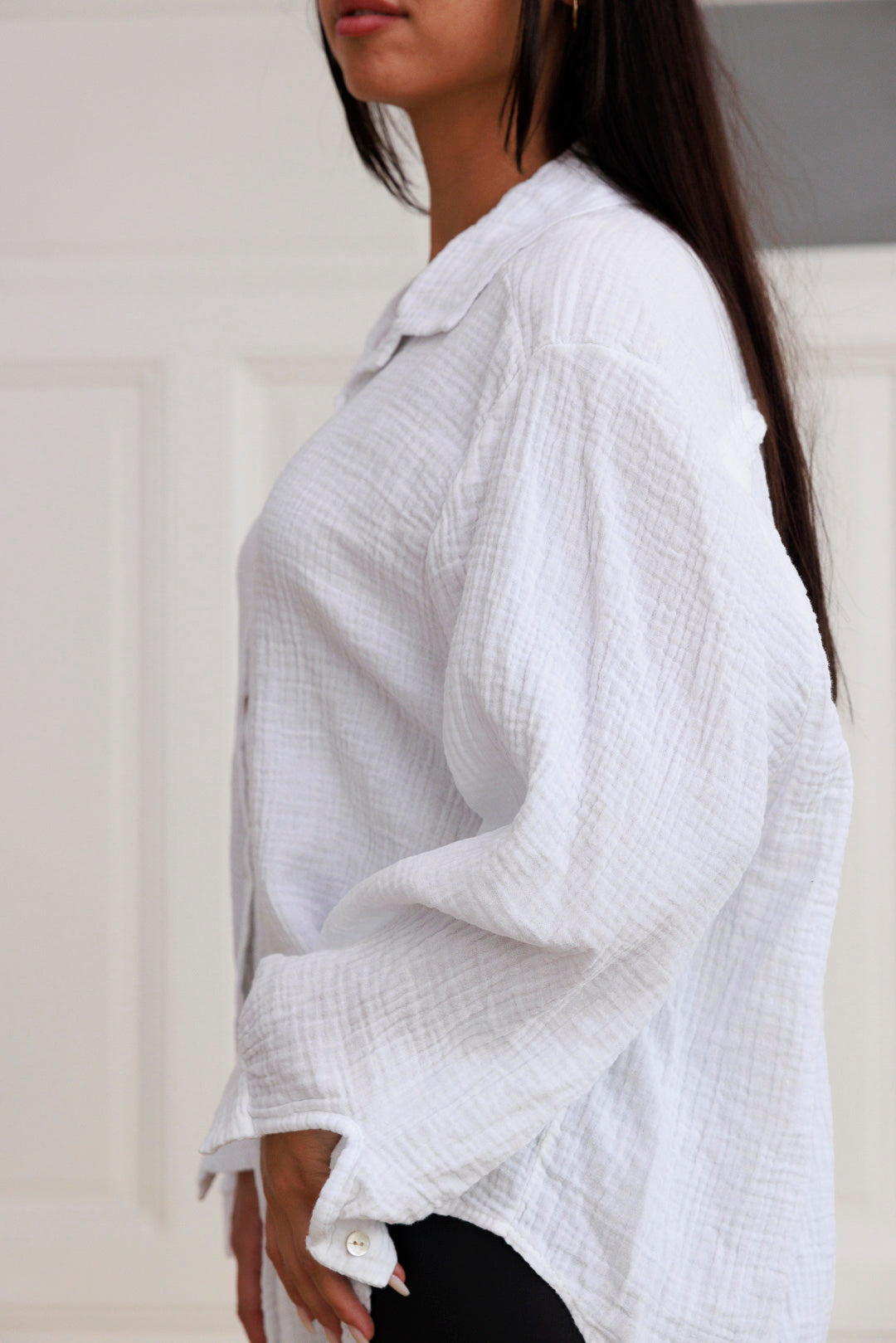 Kurze Musselin Bluse - mystylemode.de