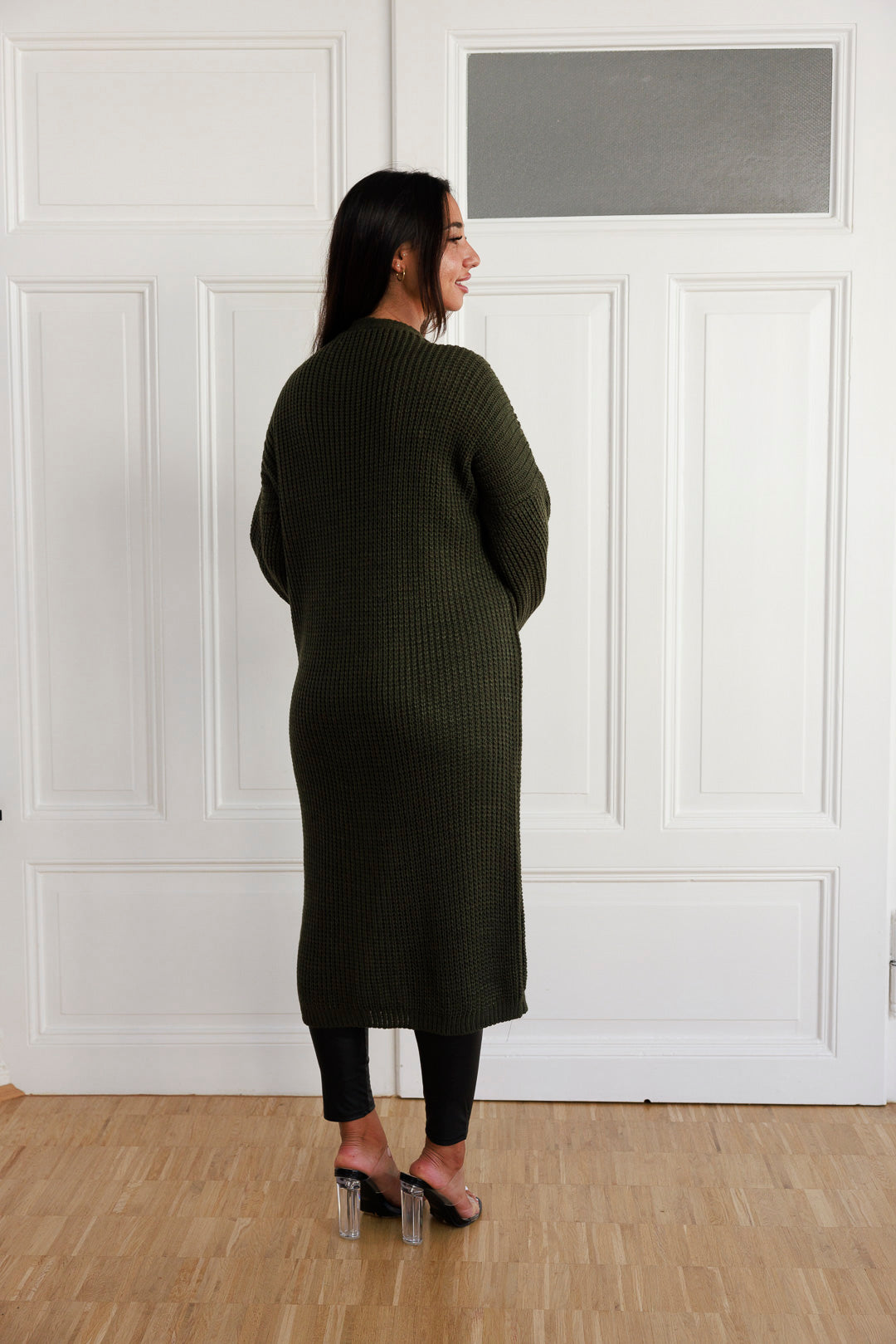 Maxi Strickjacke mit Ballonärmel - mystylemode.de
