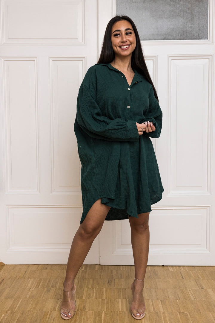 Lange Musselin Bluse - mystylemode.de