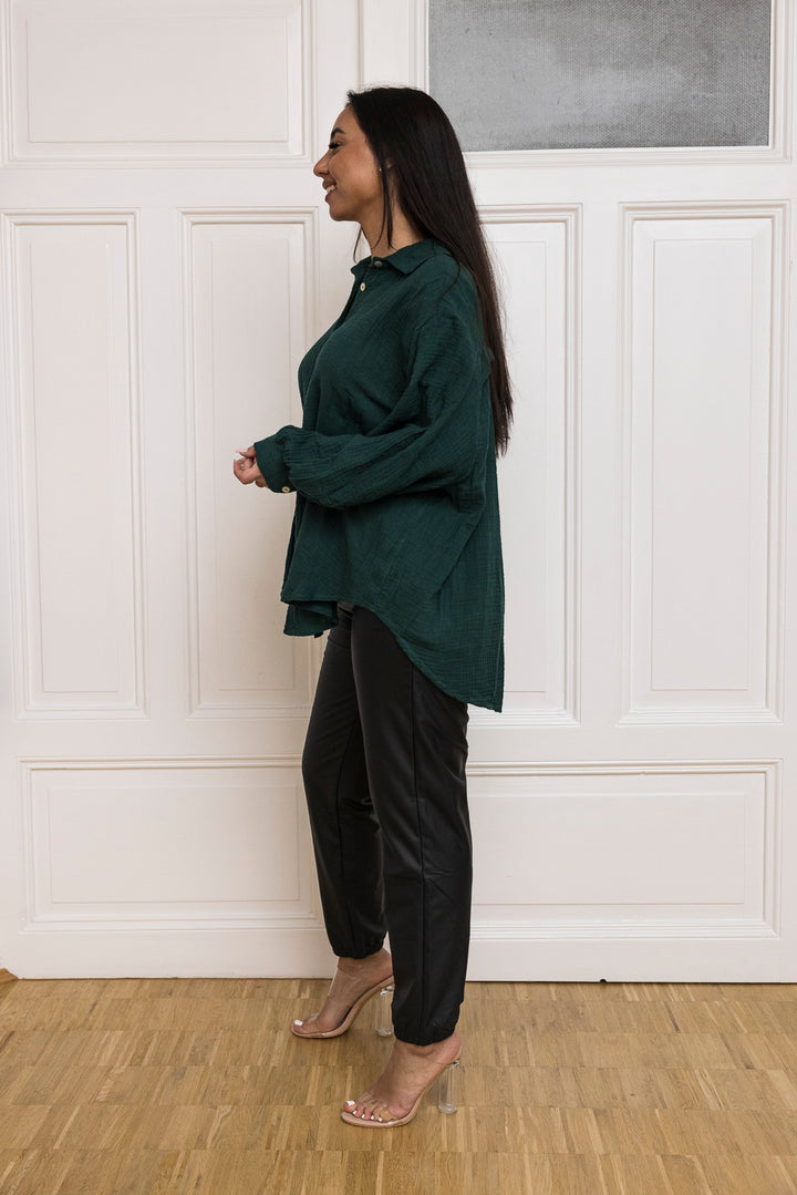 Kurze Musselin Bluse - mystylemode.de