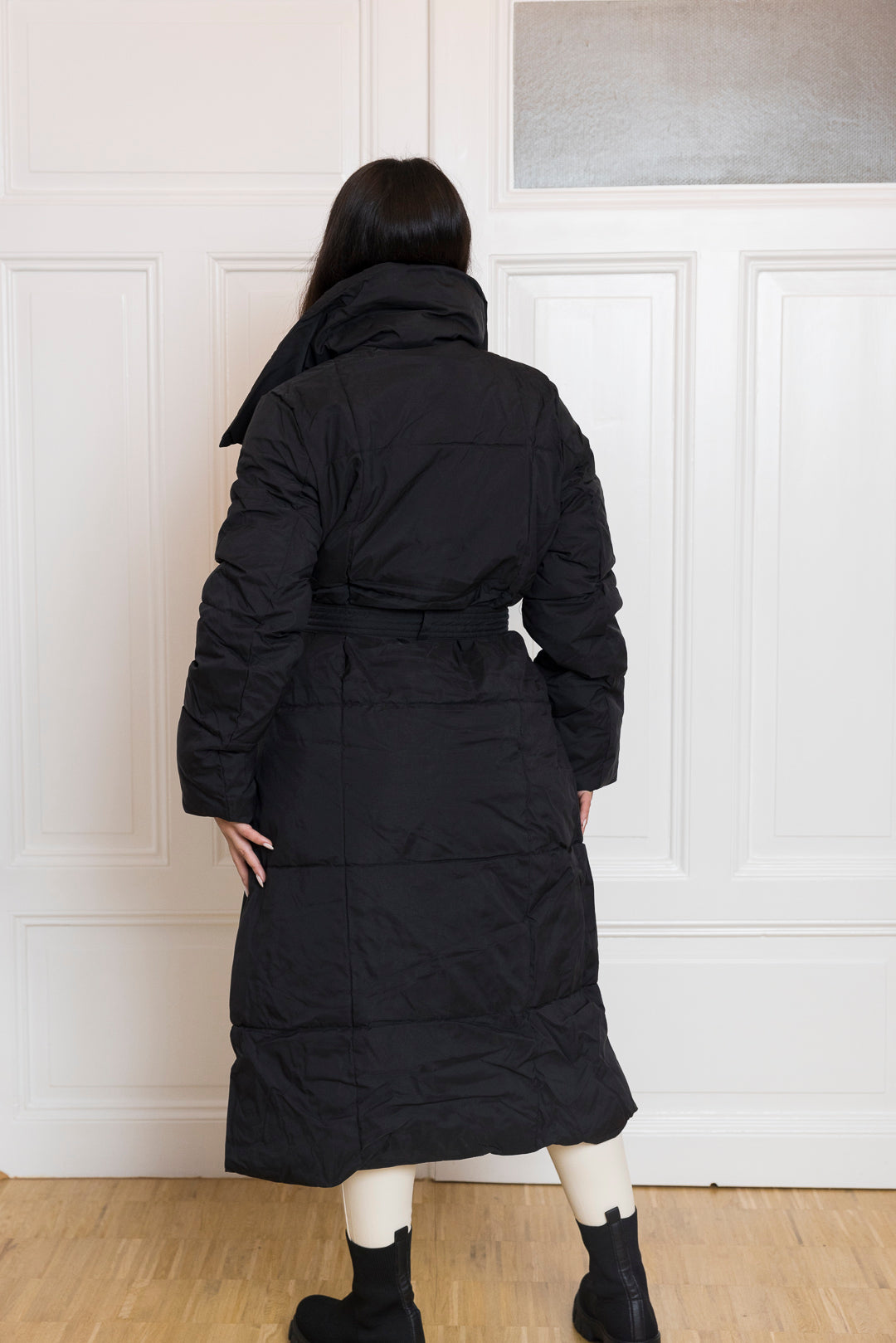 Langer gesteppter Mantel zum binden - mystylemode.de