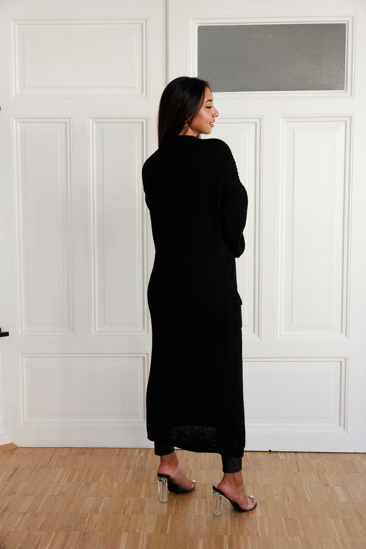 Maxi Strickjacke mit Ballonärmel - mystylemode.de