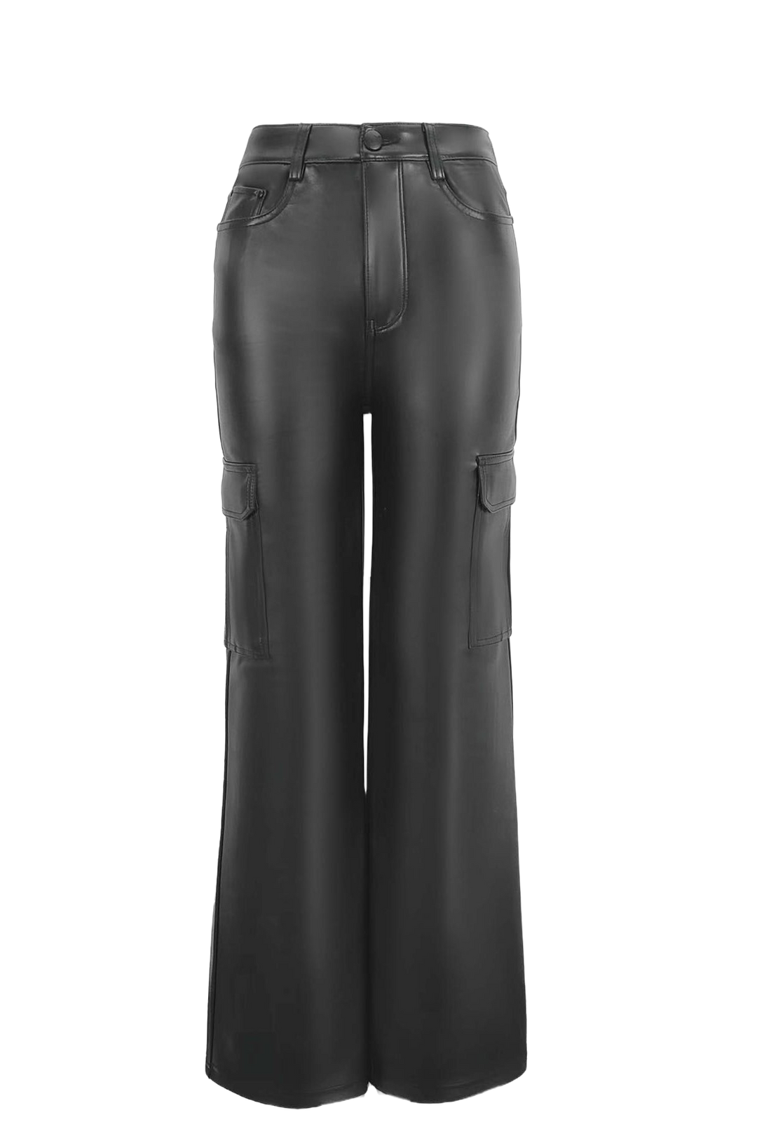 Straight Cargo Hose Leder Look - mystylemode.de