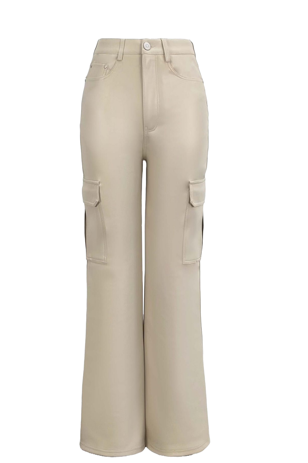 Straight Cargo Hose Leder Look - mystylemode.de