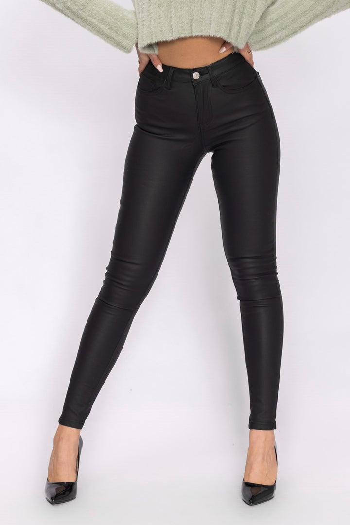 Push Up Leder Hose Matt - mystylemode.de